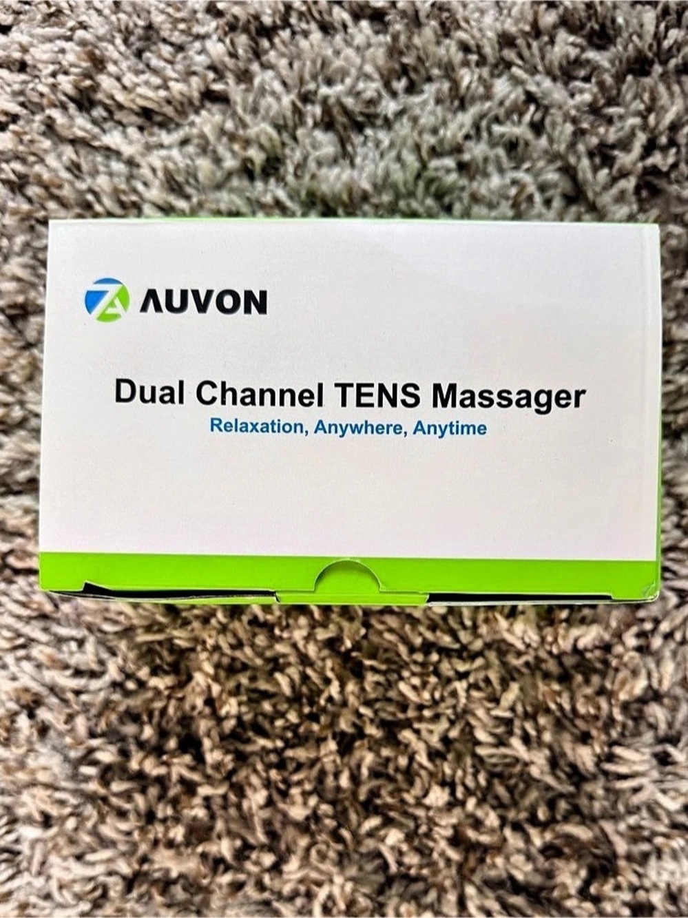 AUVON Dual Channel TENS Massager White & Silver